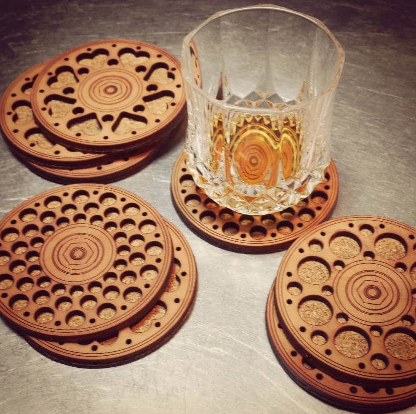 Uses of Cork, cork coaster