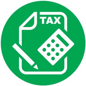 Sustainable Business Model, Tax Benefit Icon