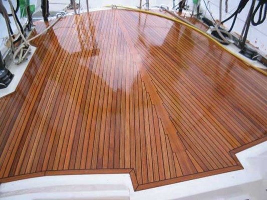 Boat Deck Made of Teak