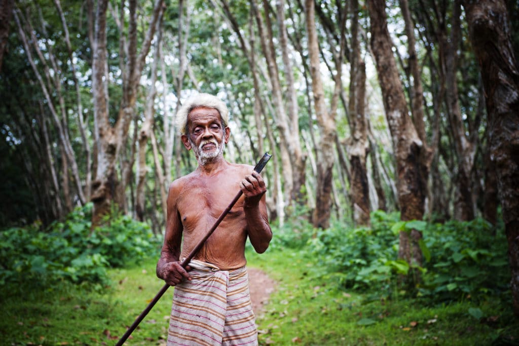 rubber plantation worker